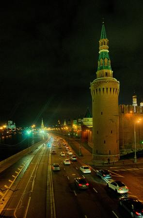 Moscow Kremlin at night